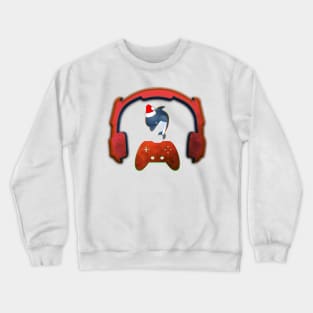 Christmas Dolphin - Gaming Music Headphones - Christmas Holiday Gift Crewneck Sweatshirt